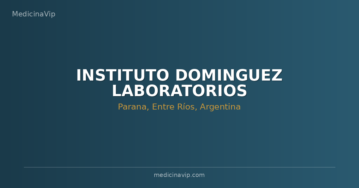 INSTITUTO DOMINGUEZ LABORATORIOS