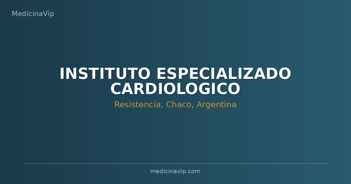 INSTITUTO ESPECIALIZADO CARDIOLOGICO