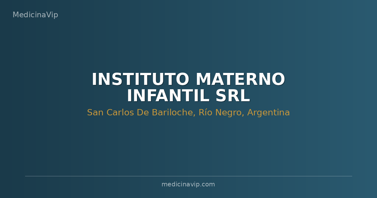 INSTITUTO MATERNO INFANTIL SRL