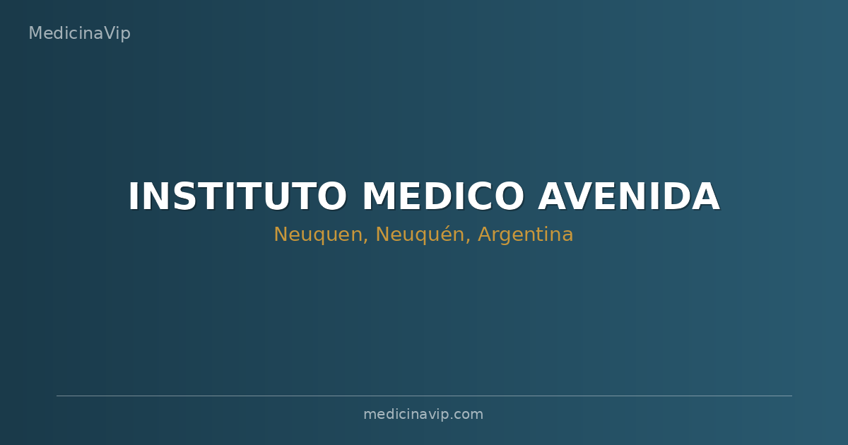 INSTITUTO MEDICO AVENIDA