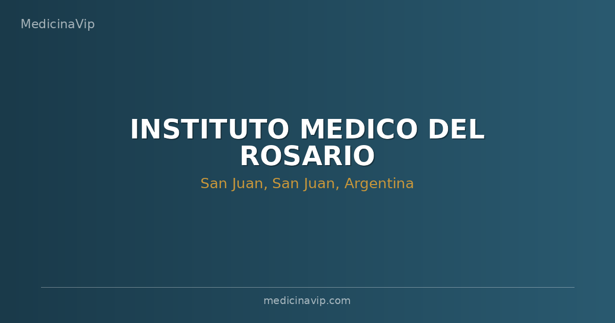 INSTITUTO MEDICO DEL ROSARIO