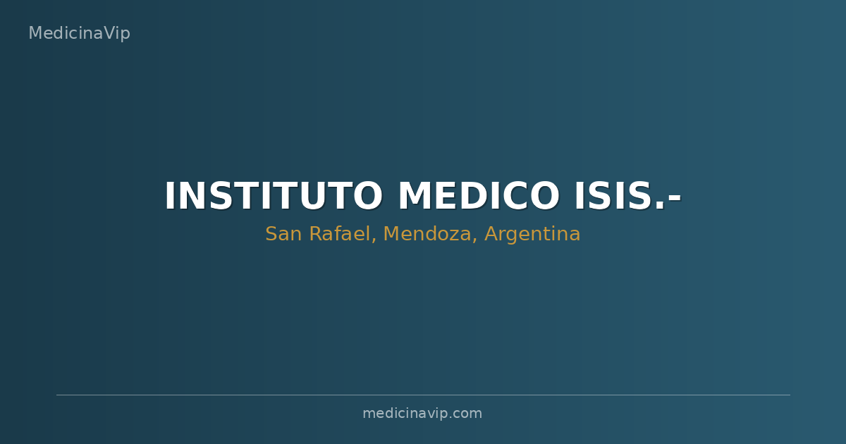 INSTITUTO MEDICO ISIS.-