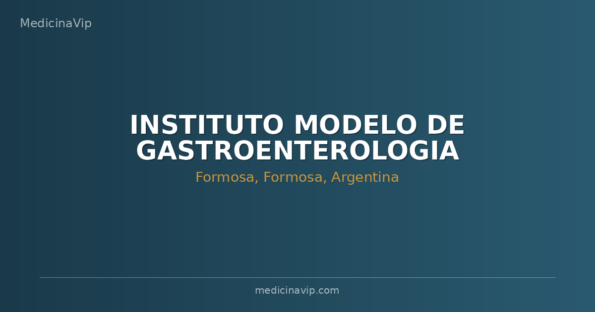 INSTITUTO MODELO DE GASTROENTEROLOGIA
