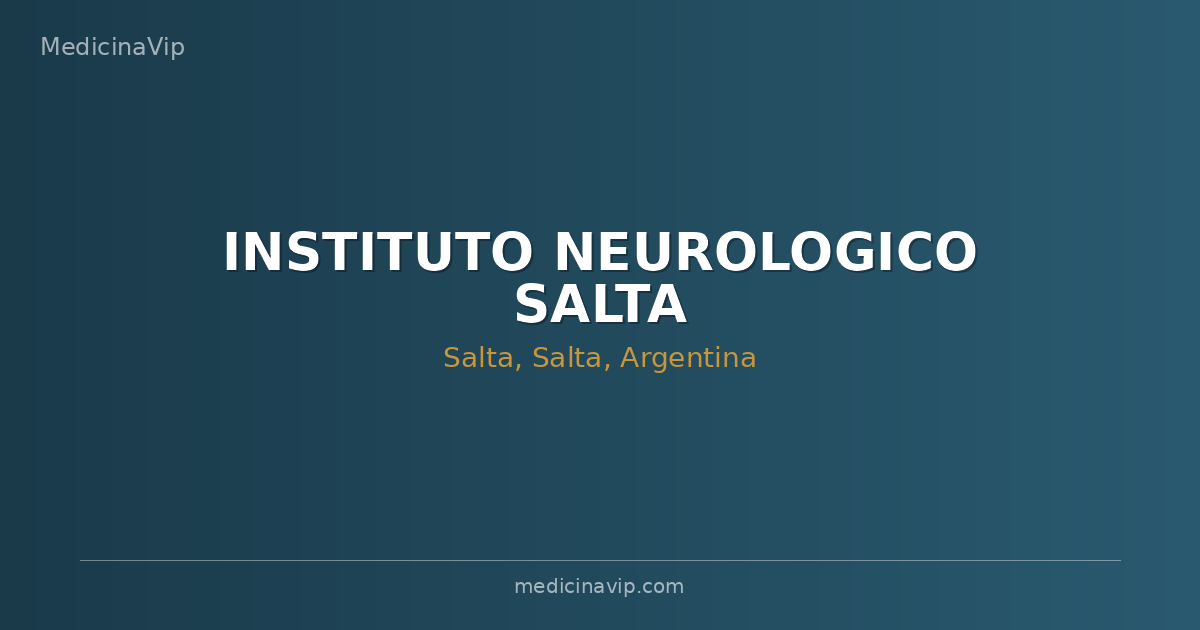 INSTITUTO NEUROLOGICO SALTA