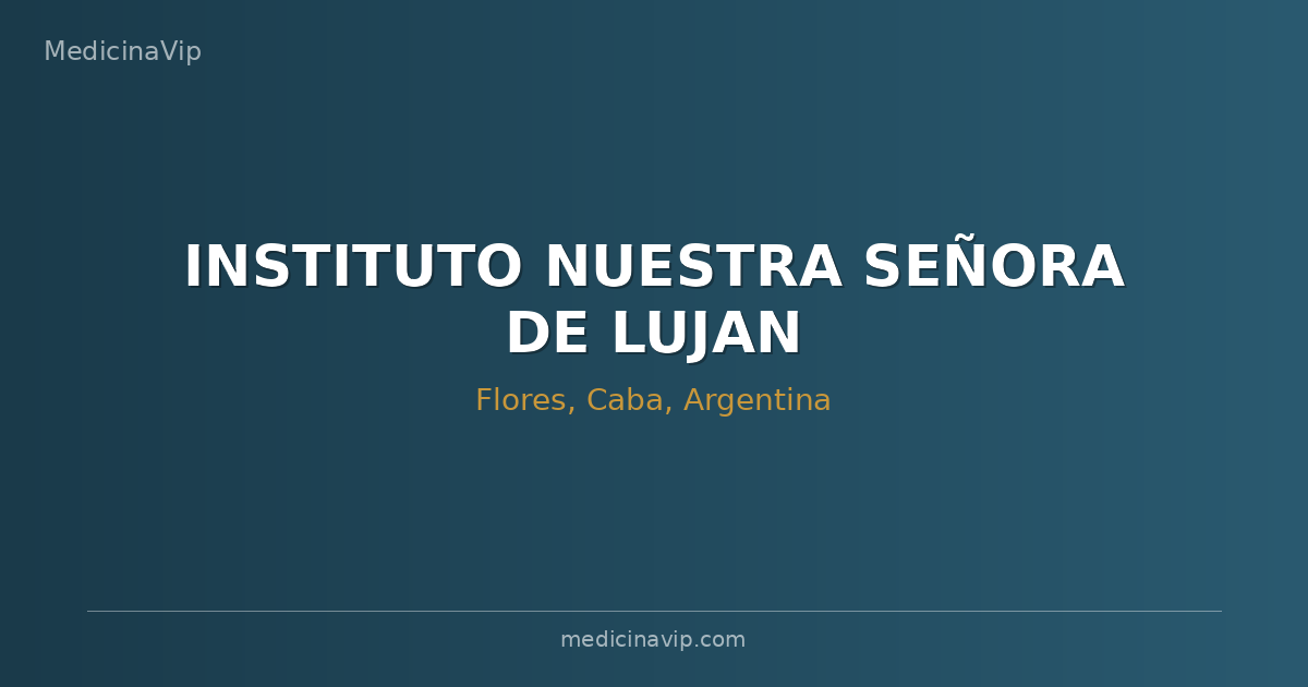 INSTITUTO NUESTRA SEÑORA DE LUJAN