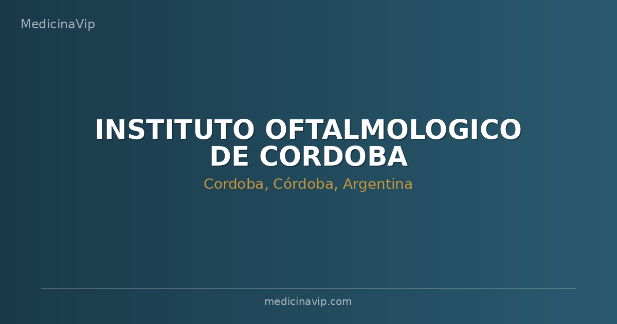 INSTITUTO OFTALMOLOGICO DE CORDOBA