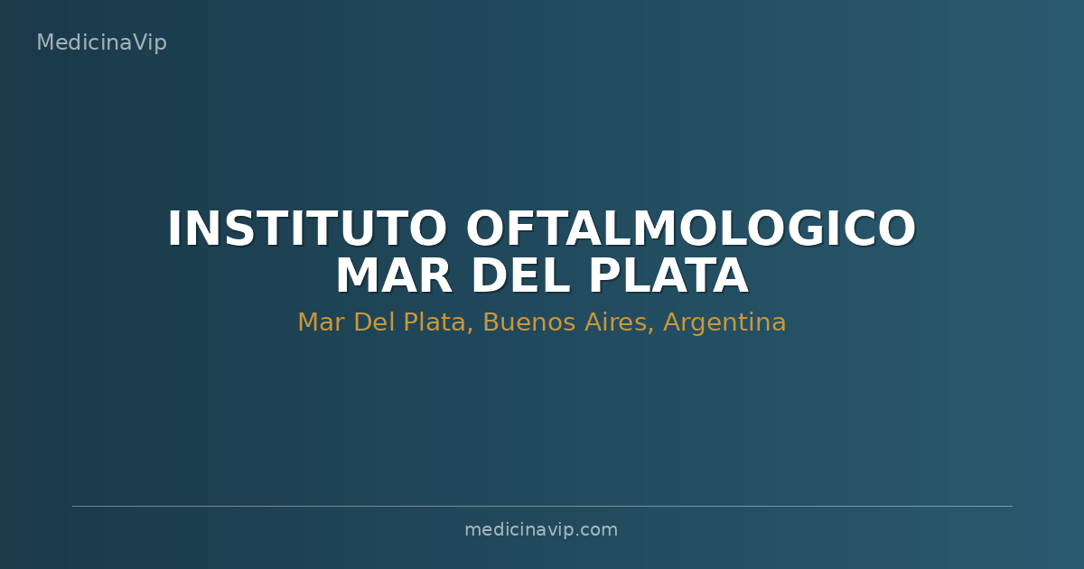 INSTITUTO OFTALMOLOGICO MAR DEL PLATA