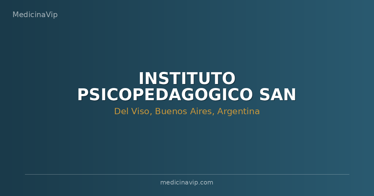 INSTITUTO PSICOPEDAGOGICO SAN PABLO S.A