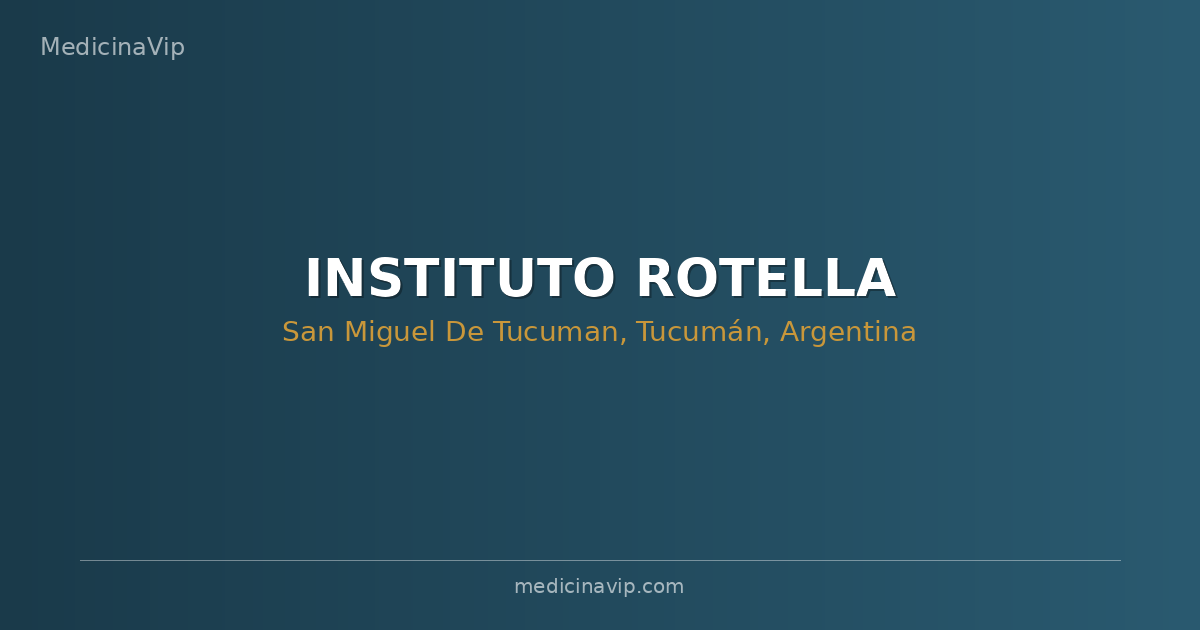 INSTITUTO ROTELLA