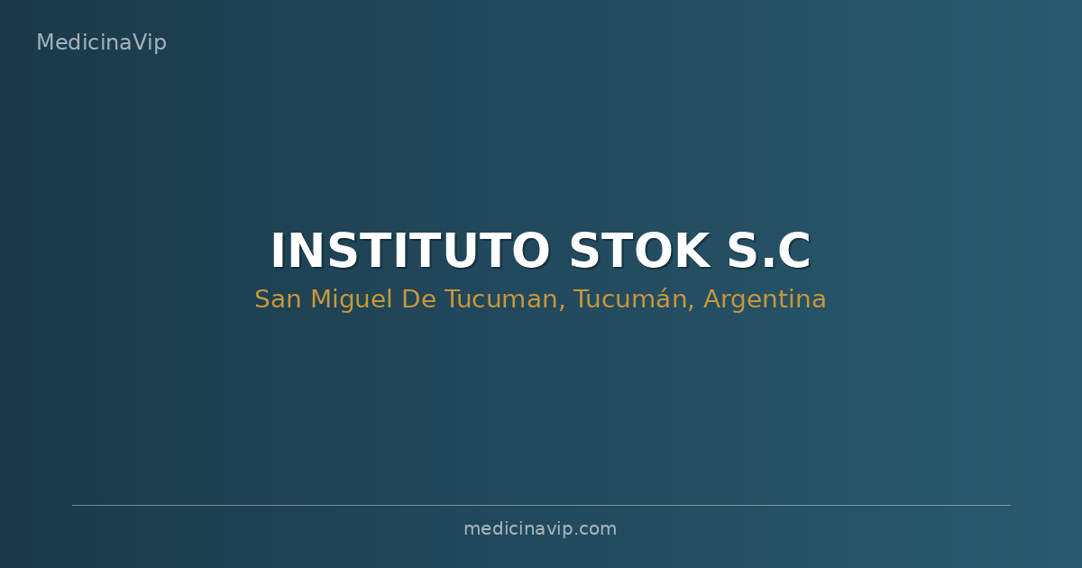 INSTITUTO STOK S.C