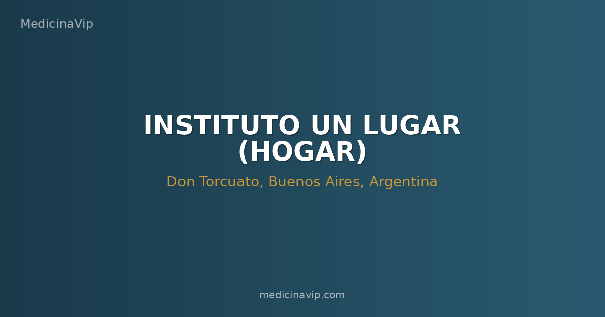 INSTITUTO UN LUGAR (HOGAR)