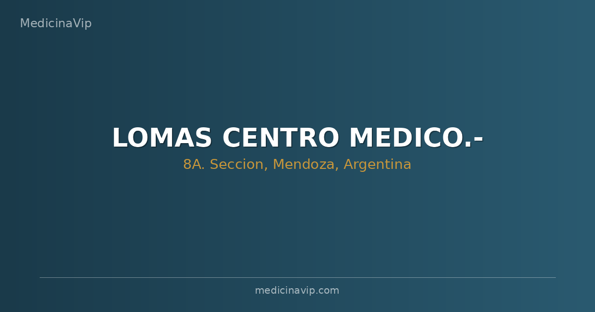 LOMAS CENTRO MEDICO.-