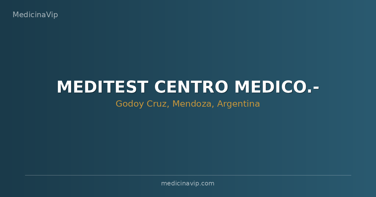 MEDITEST CENTRO MEDICO.-