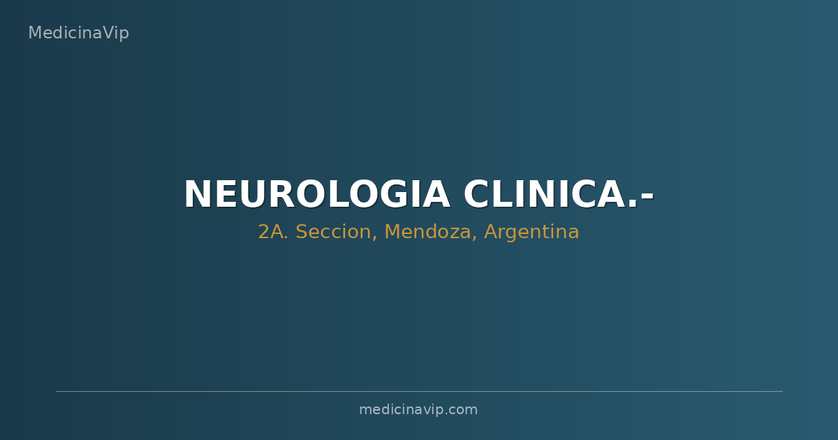 NEUROLOGIA CLINICA.-
