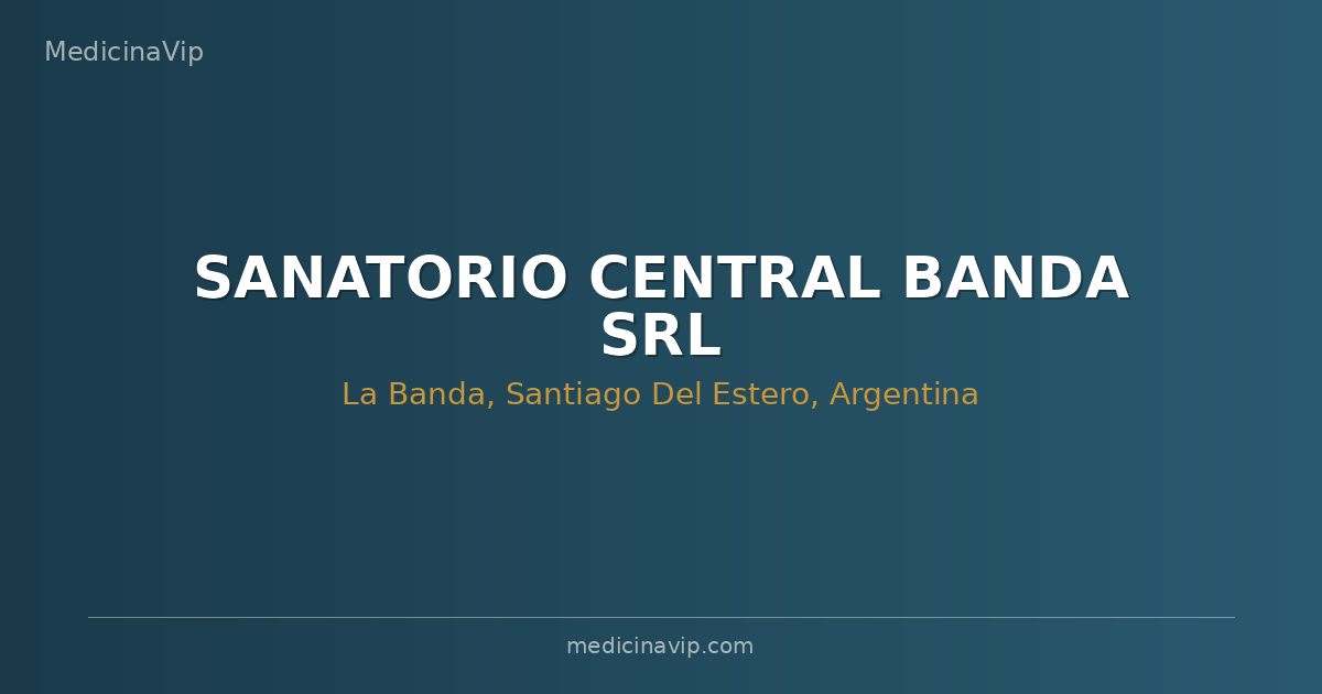 SANATORIO CENTRAL BANDA SRL