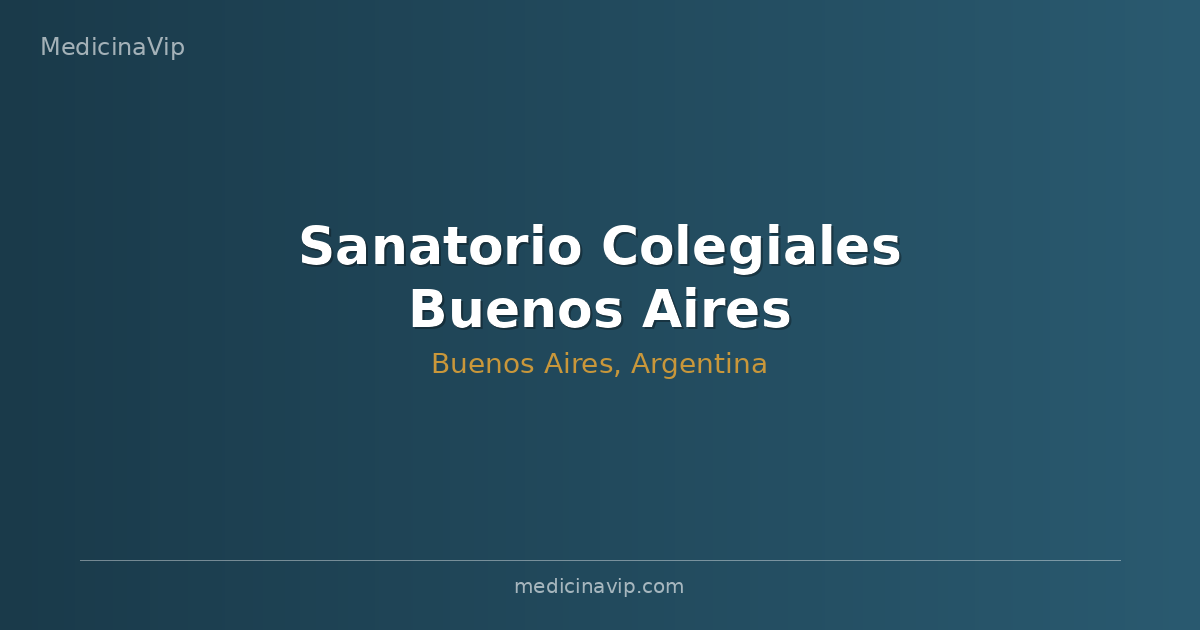 Sanatorio Colegiales Buenos Aires