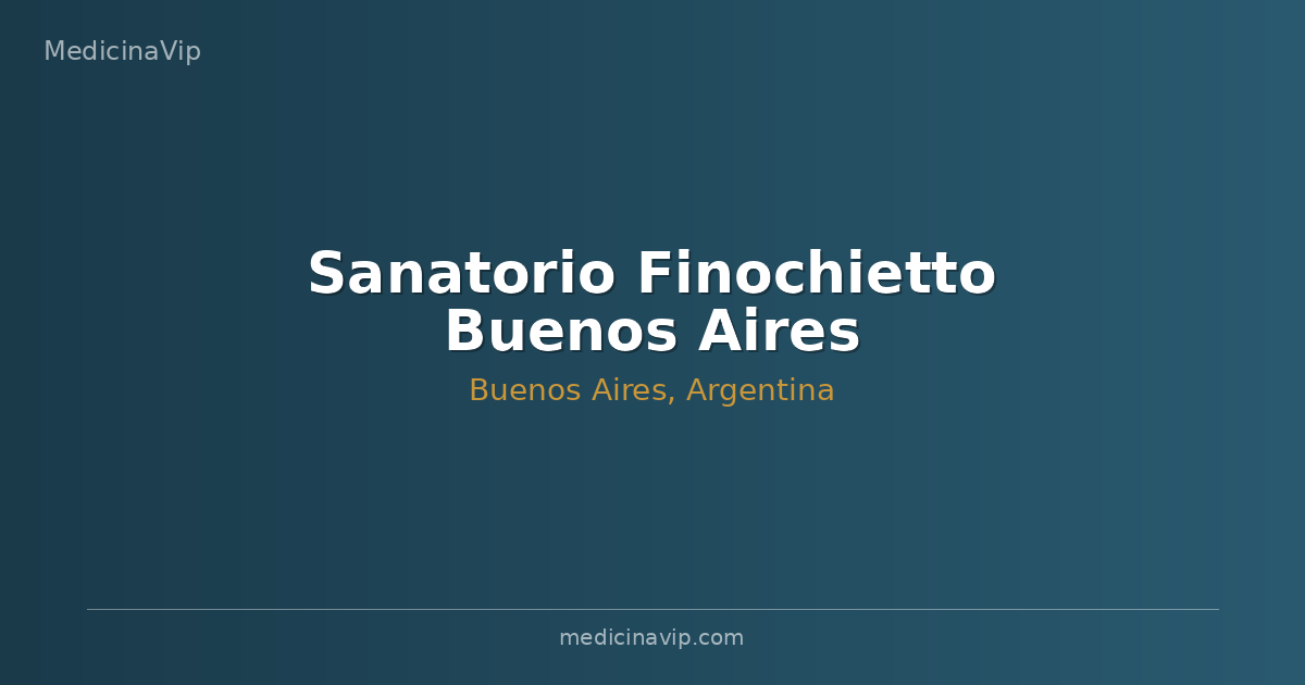 Sanatorio Finochietto Buenos Aires