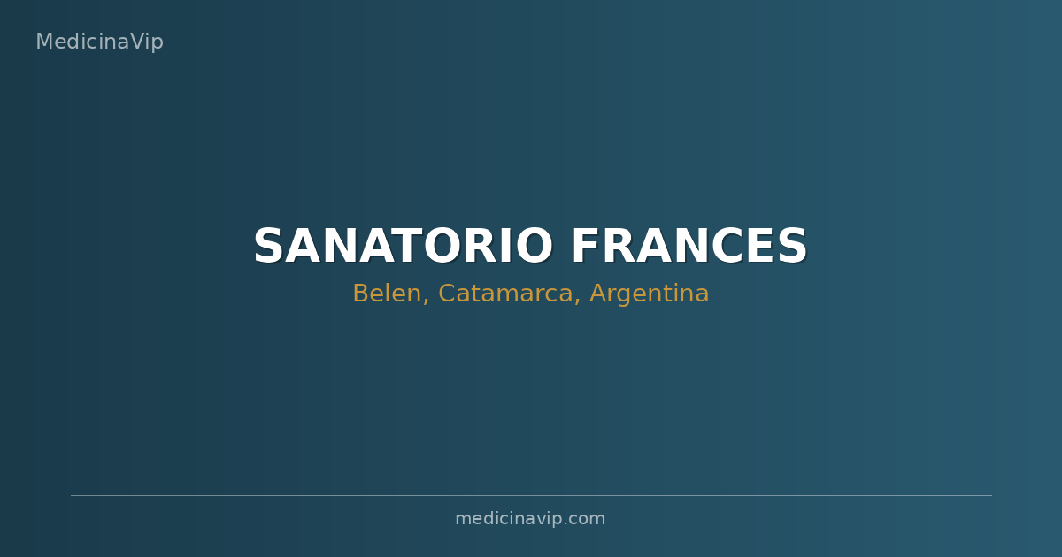 SANATORIO FRANCES