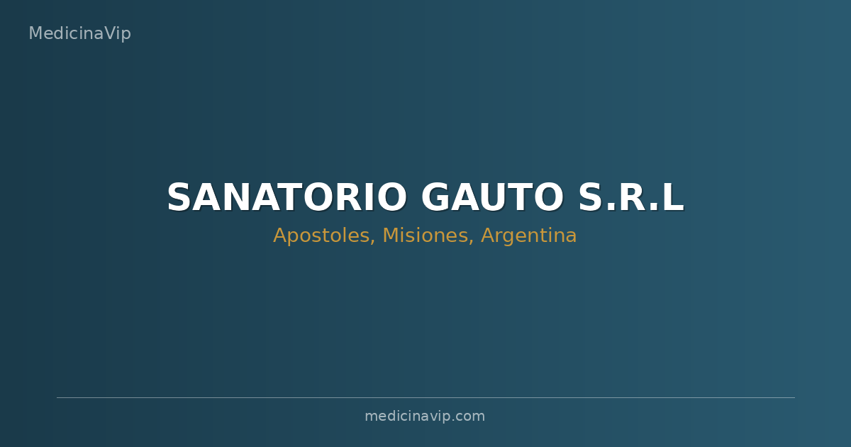 SANATORIO GAUTO S.R.L
