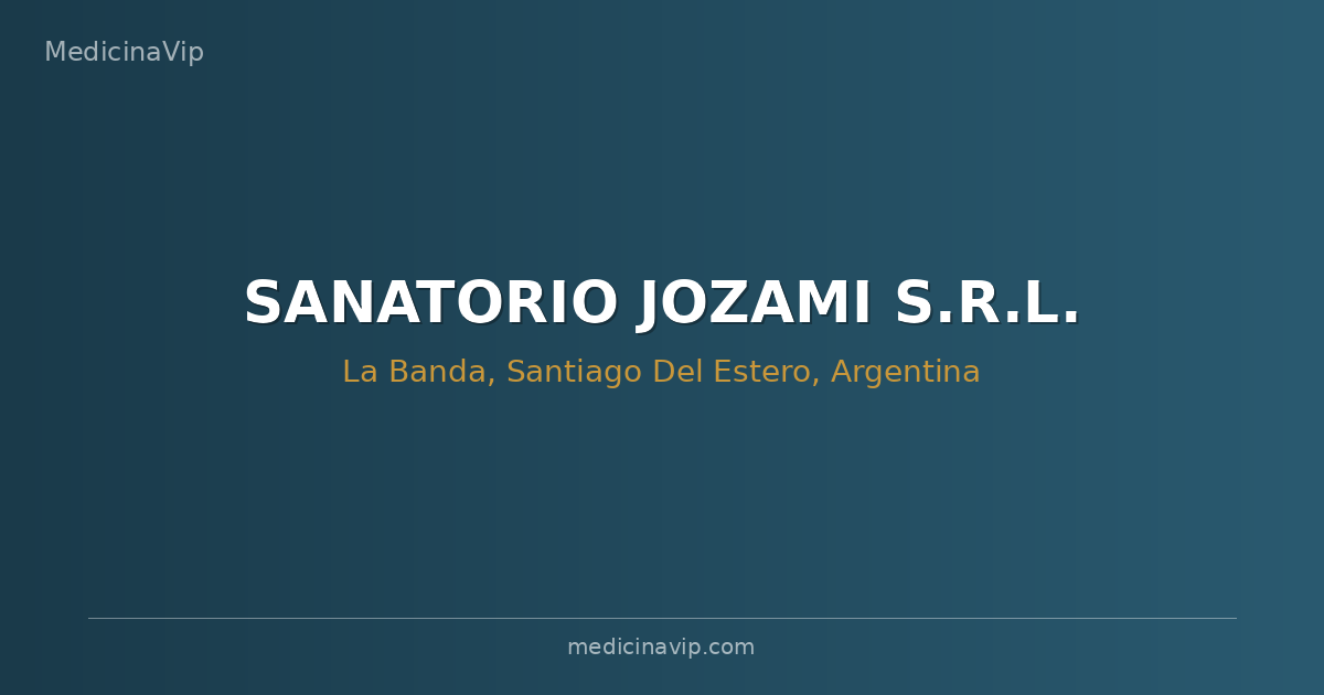 SANATORIO JOZAMI S.R.L.