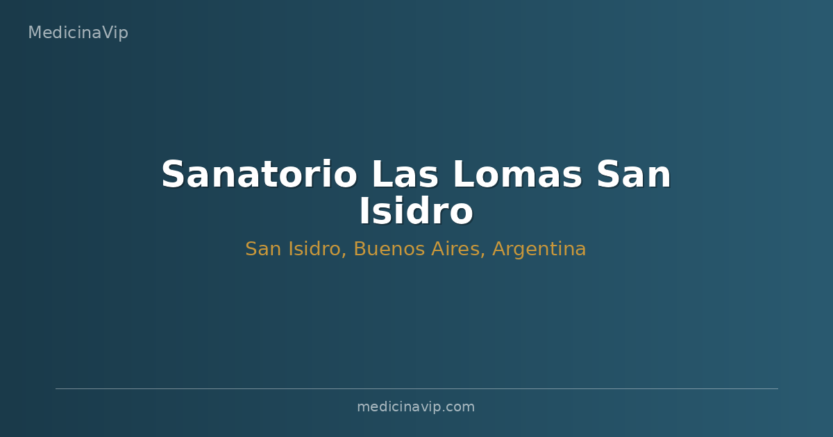 Sanatorio Las Lomas San Isidro