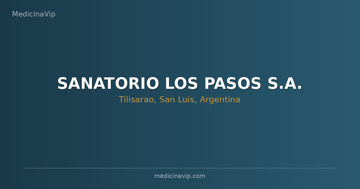 SANATORIO LOS PASOS S.A.