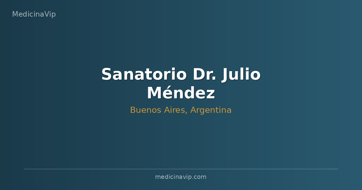 Sanatorio Dr. Julio Méndez