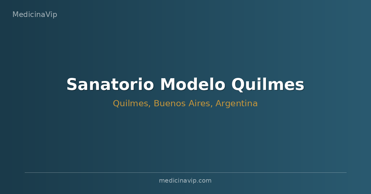 Sanatorio Modelo Quilmes