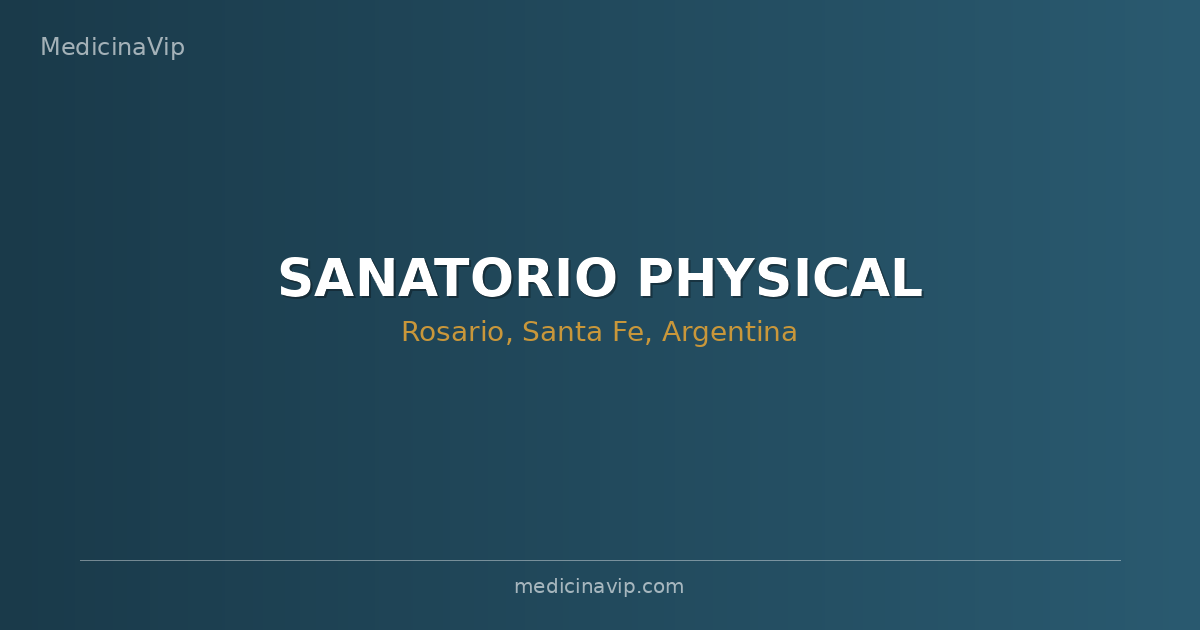 SANATORIO PHYSICAL