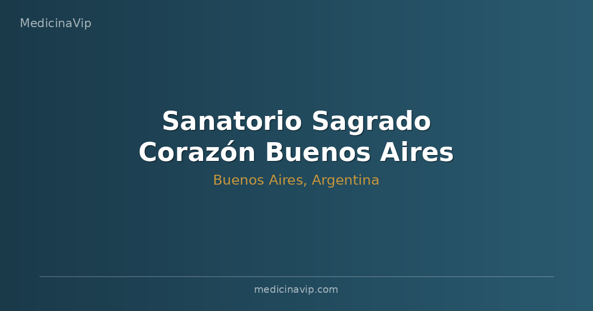 Sanatorio Sagrado Corazón Buenos Aires