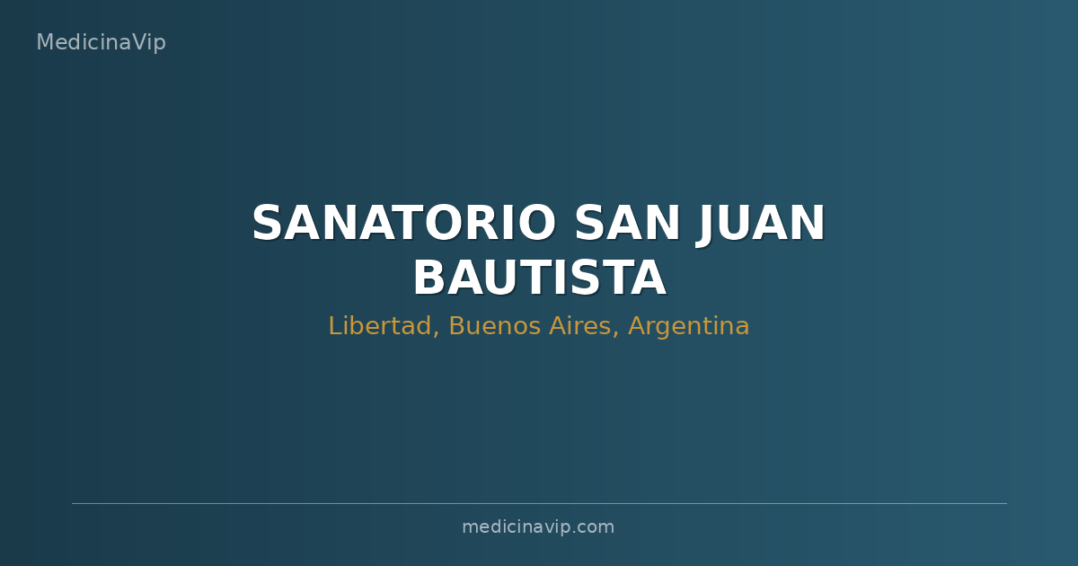 SANATORIO SAN JUAN BAUTISTA