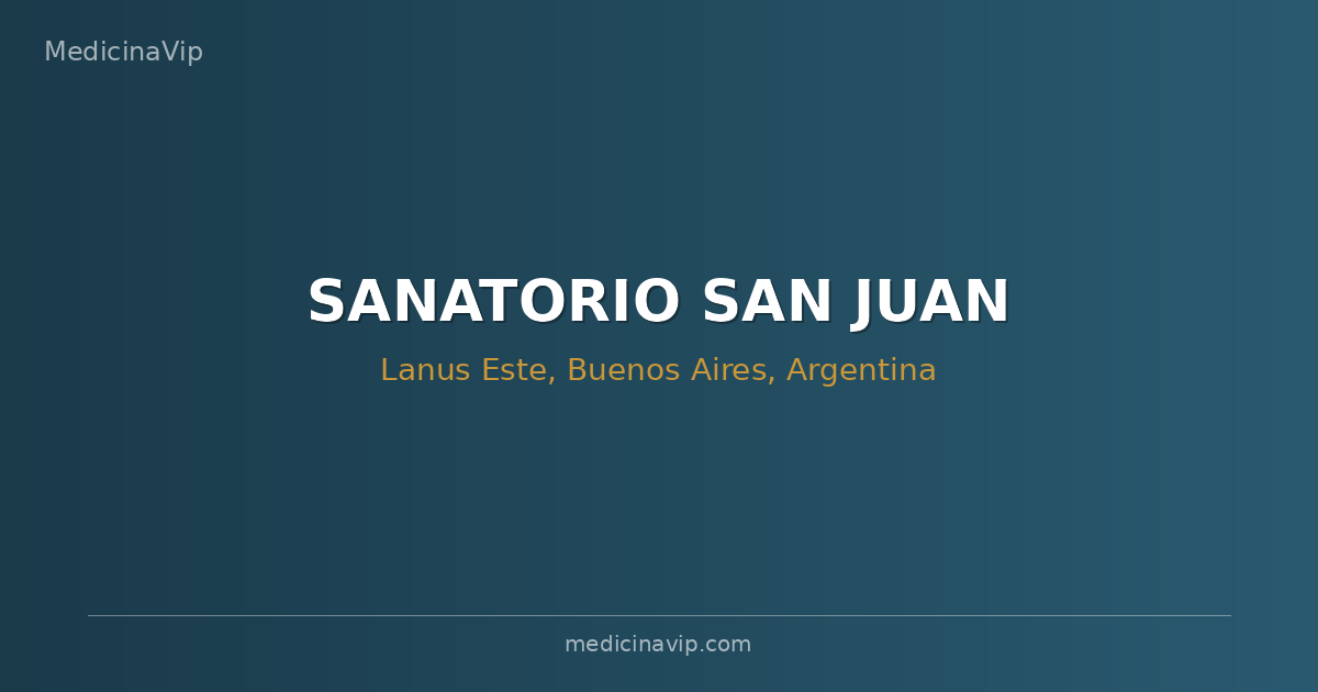 SANATORIO SAN JUAN