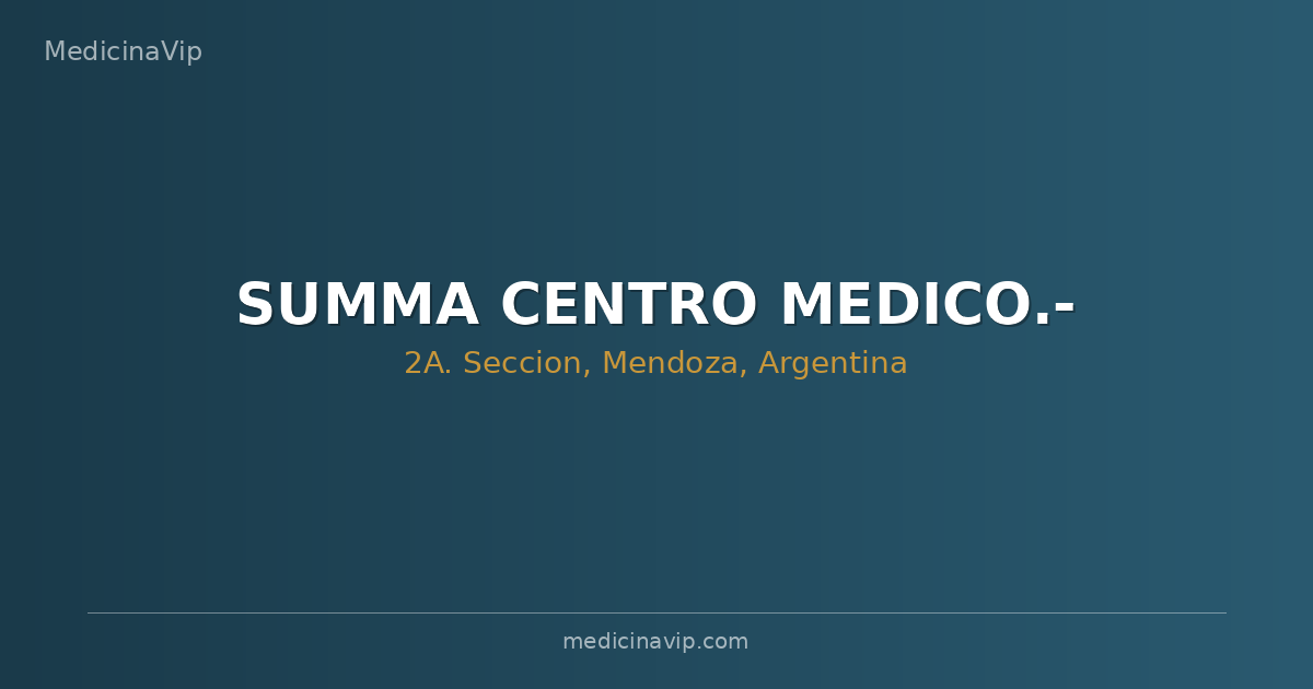 SUMMA CENTRO MEDICO.-