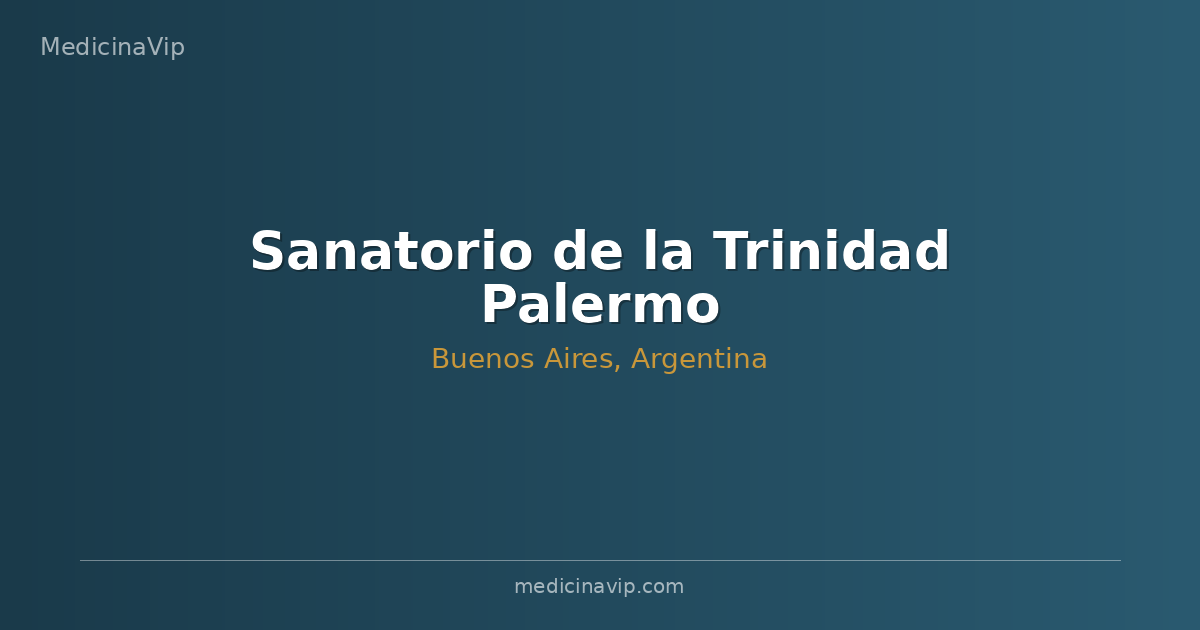 Sanatorio de la Trinidad Palermo