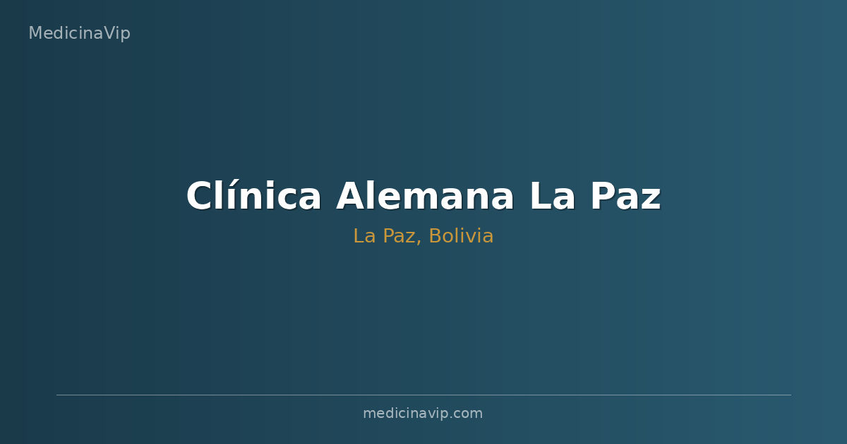 Clínica Alemana La Paz