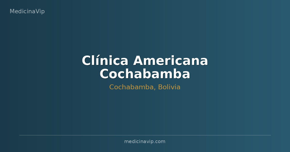 Clínica Americana Cochabamba