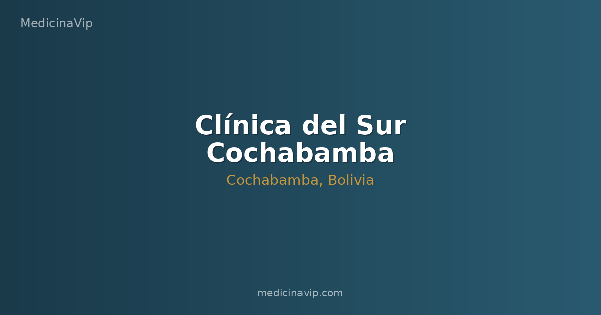 Clínica del Sur Cochabamba