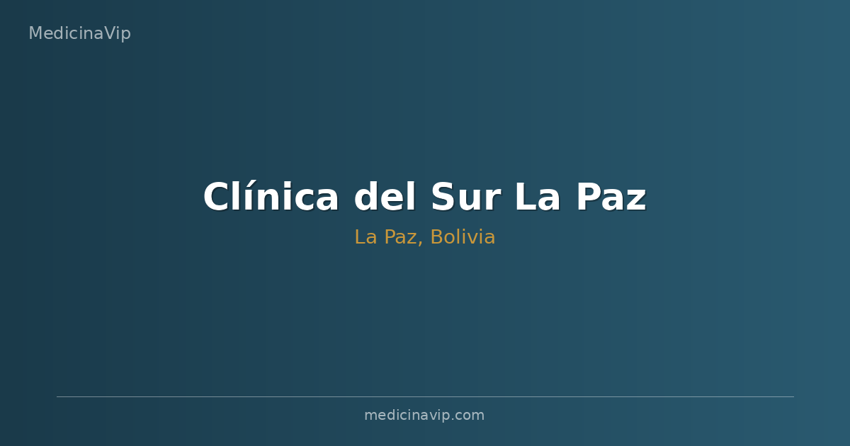 Clínica del Sur La Paz