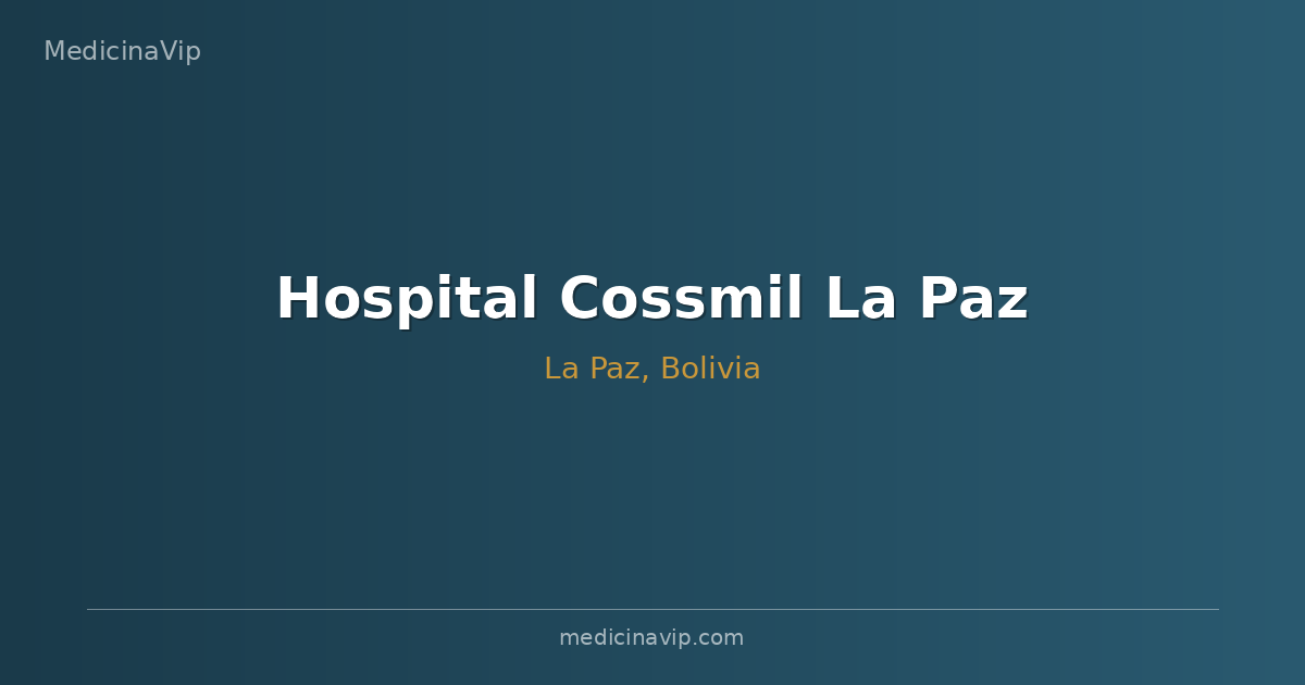 Hospital Cossmil La Paz