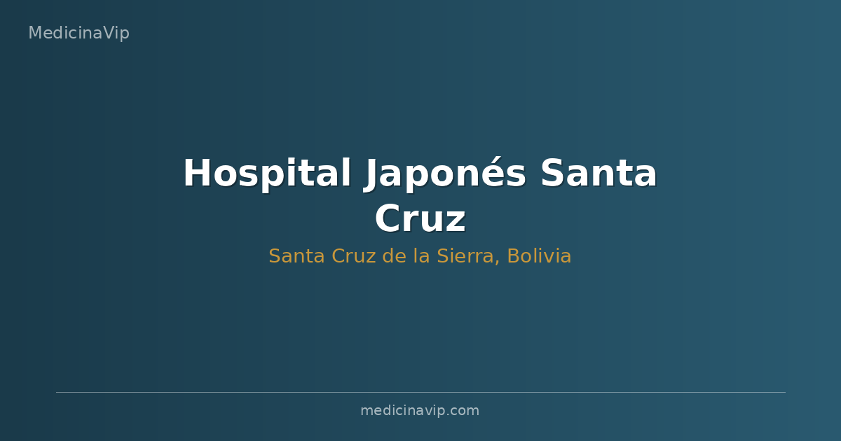 Hospital Japonés Santa Cruz