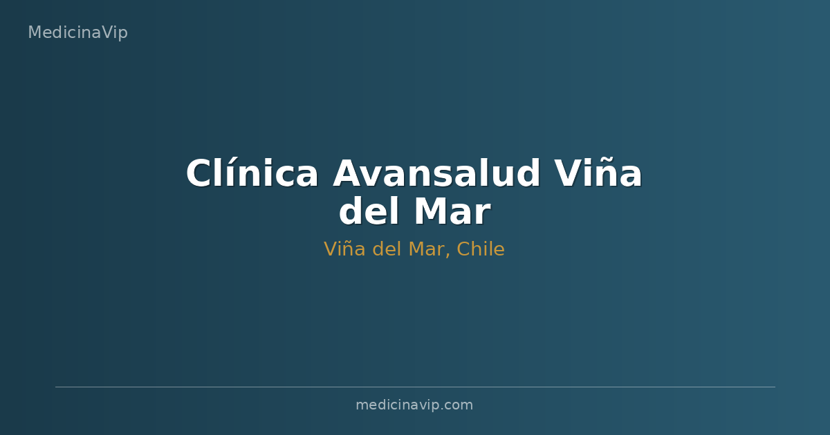 Clínica Avansalud Viña del Mar