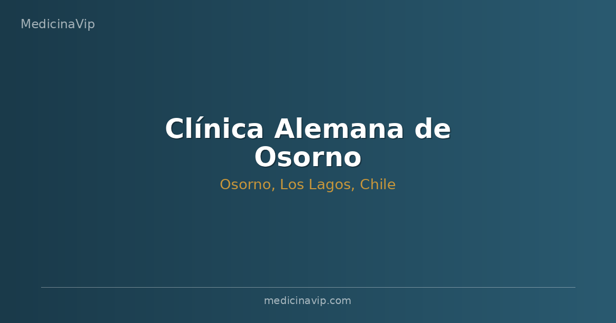 Clínica Alemana de Osorno