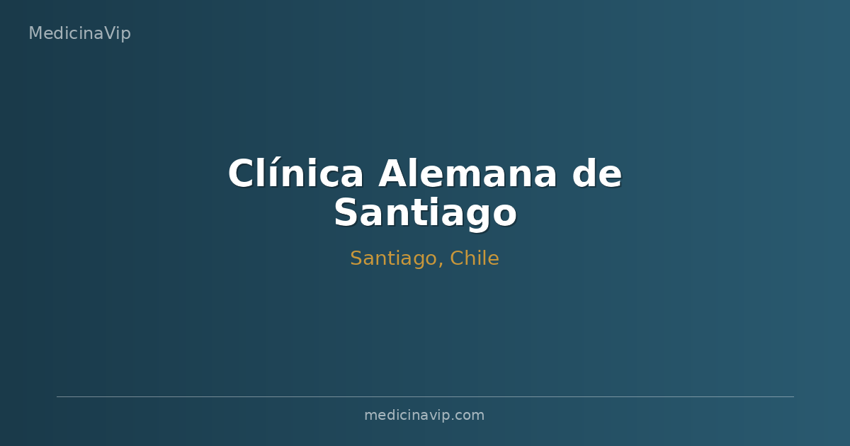 Clínica Alemana de Santiago