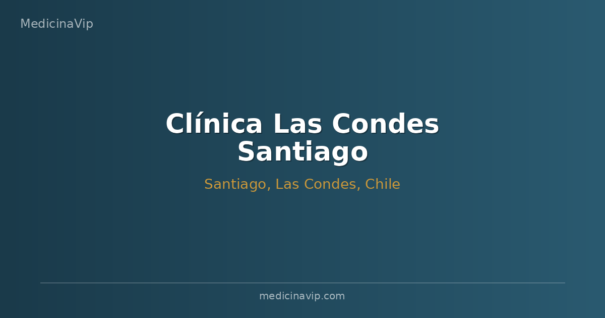 Clínica Las Condes Santiago