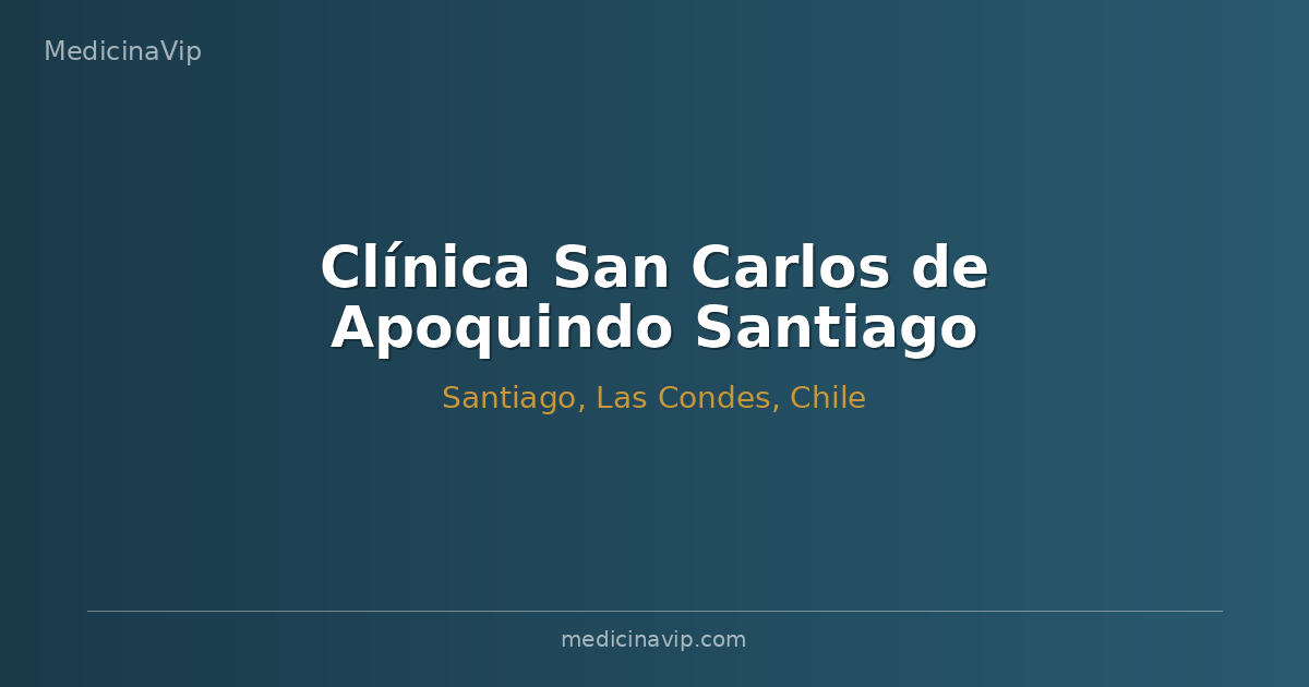 Clínica San Carlos de Apoquindo Santiago