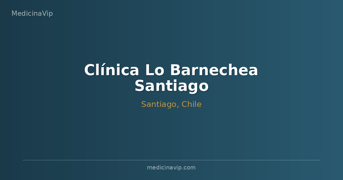 Clínica Lo Barnechea Santiago
