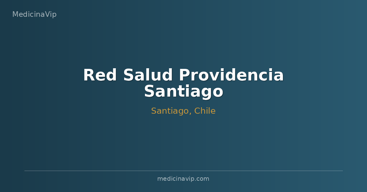Red Salud Providencia Santiago