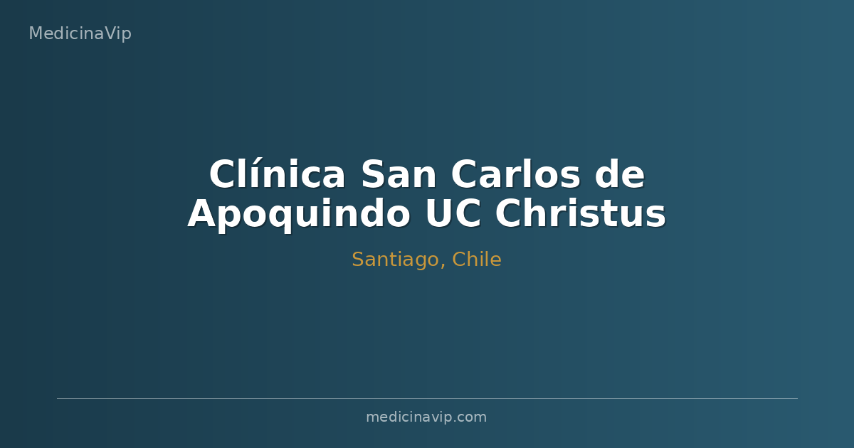 Clínica San Carlos de Apoquindo UC Christus