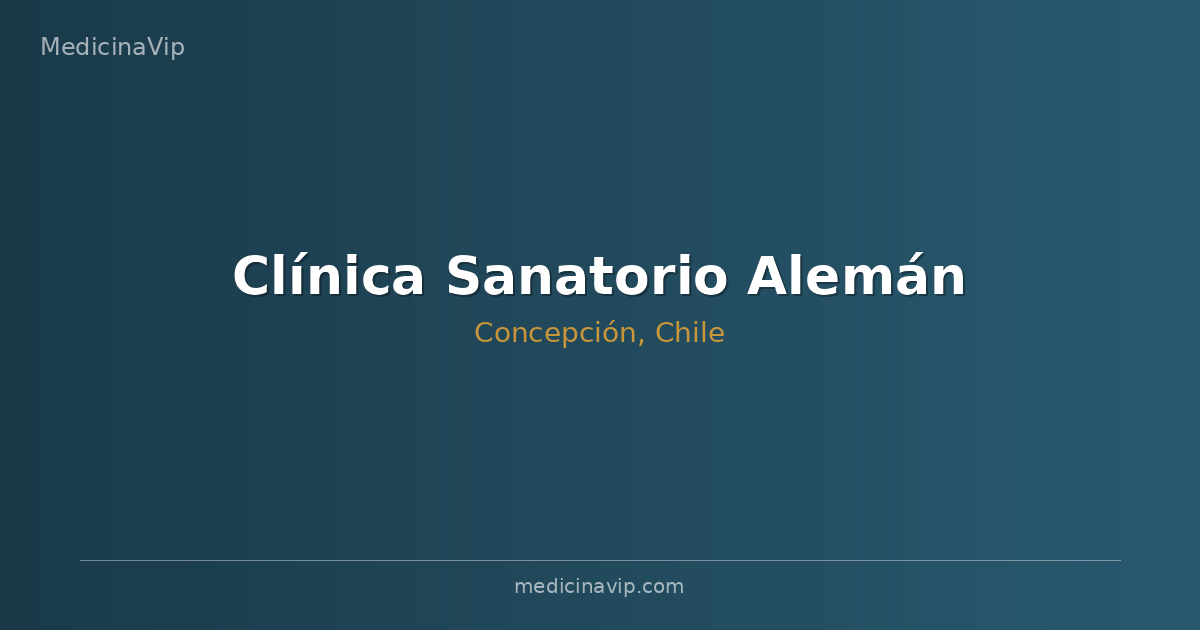 Clínica Sanatorio Alemán