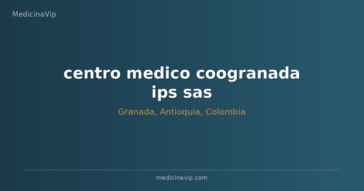centro medico coogranada ips sas